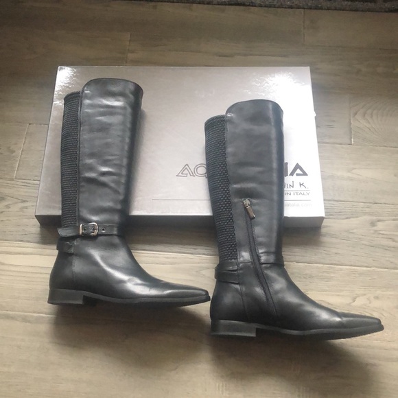 Aquatalia Shoes - ✨🆕Aquatalia🆕✨ | Cutie waterproof black calf boots w/ side zipper Made in Italy